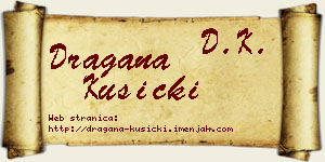 Dragana Kusicki vizit kartica